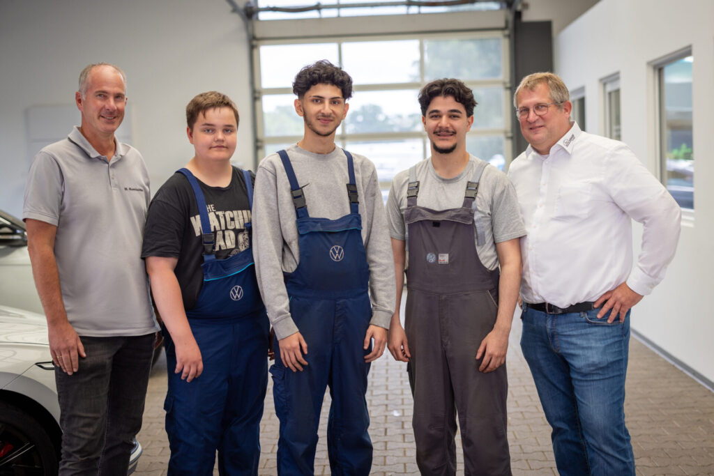In Glandorf werden Roni Ibrahim, Louran Barafi und Fabian Stanke ihr Hobby zum Beruf machen und uns ebenfalls in der Werkstatt verstärken.