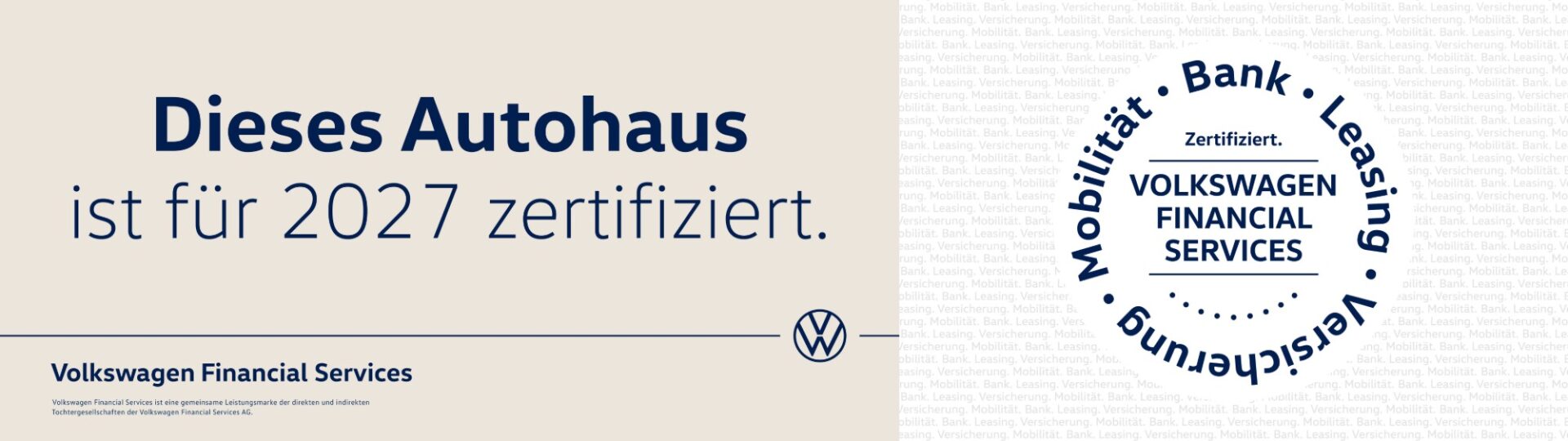Volkswagen Financial Services: Dieses Autohaus ist für 2027 zertifiziert